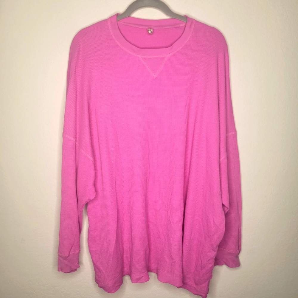 Intimately free people pink Crew Neck Sweater